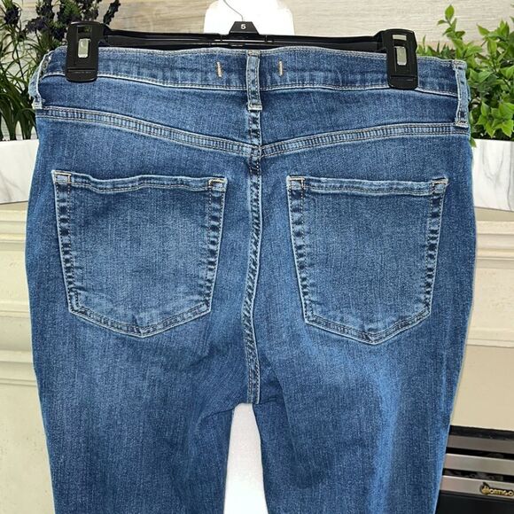 Free People Destroyed Ripped Knee Skinny Jeans Size 30 - Picture 8 of 13